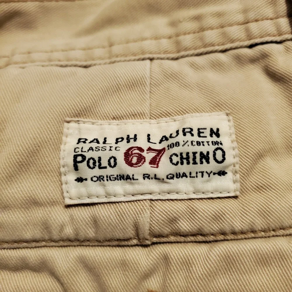 Vintage Polo Ralph Lauren Cargo Shorts Men‎ 33 Beige Preppy
